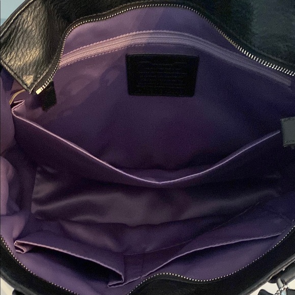 Coach Black Leather Tote Bag - Picture 4 of 7